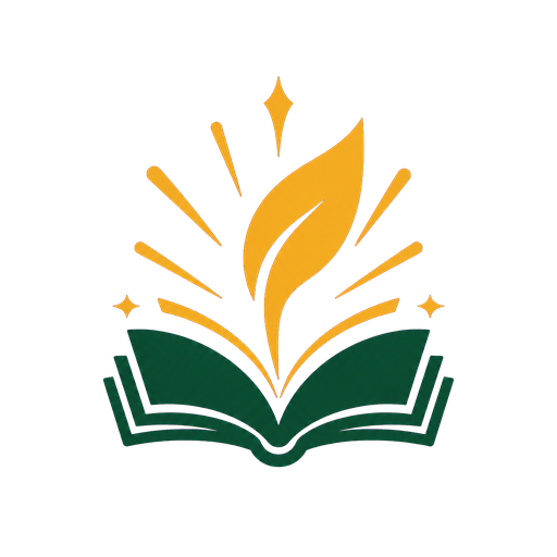 The Thrive Theory logo: an open book with a rising leaf